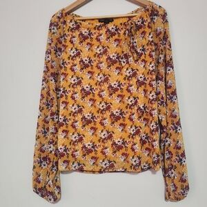 Madison Michelle floral Long Sleeve Blouse